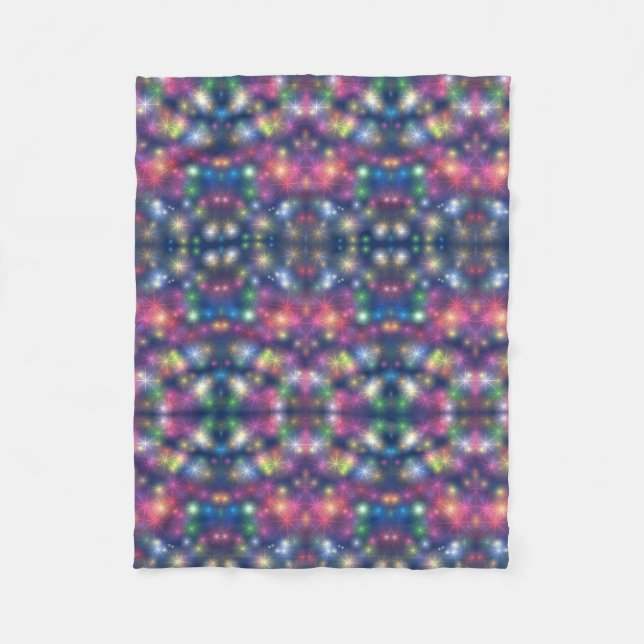 ADOM Colourful Neon Mosaic Blanket (Front)
