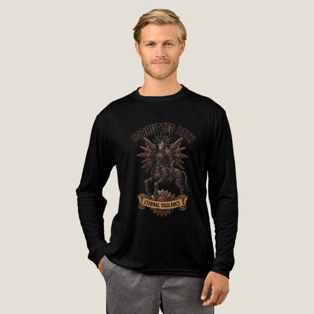 ADOM Corrupted Path Eternal Vigilance Tri-Blend Shirt (Full Front)