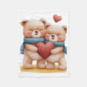 ADOM Cosy Hugging Bears Blanket