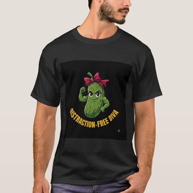 ADOM Distraction-Free Diva Pickle T-Shirt (Front)