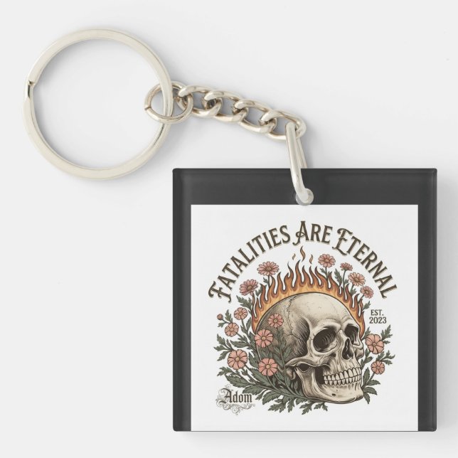 ADOM "Fatalities Are Eternal" Women's Tee Key Ring (Front)