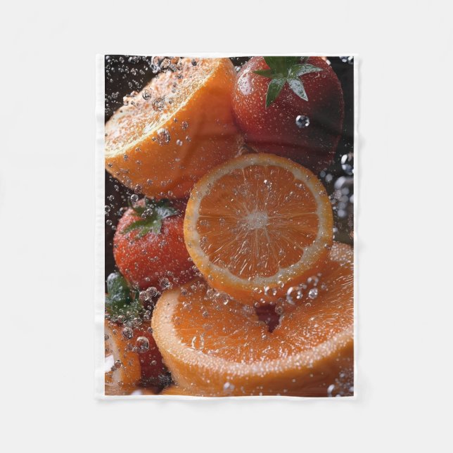 ADOM Fresh Citrus Splash Art Blanket (Front)