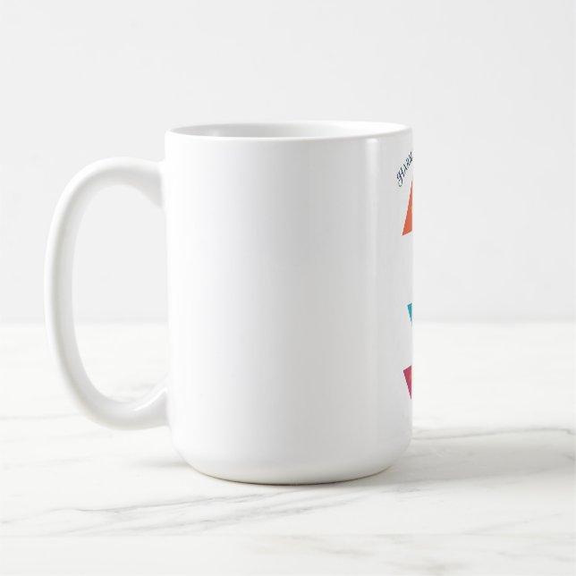 ADOM Geometric Art Long-Sleeve Tee Coffee Mug (Left)