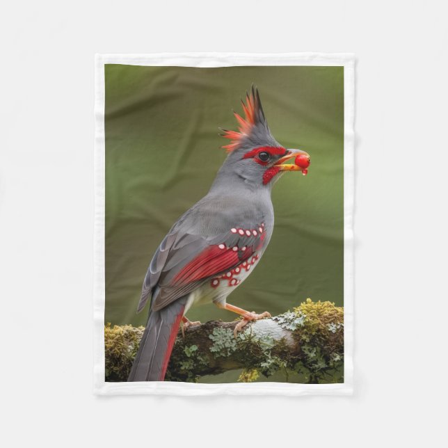 ADOM Grey Crested Bird Blanket (Front)