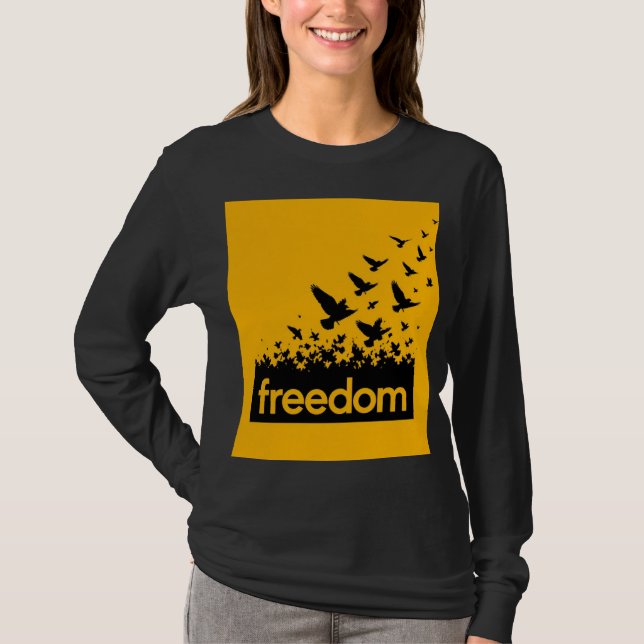 ADOM Premium "Freedom" Minimalist Long Sleeve Tee (Front)