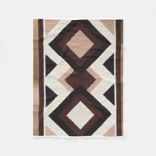 ADOM Premium Geometric Minimalist Throw Blanket (Front)