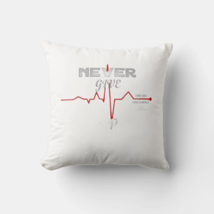 ADOM Premium "Never Give Up" Graphic Women's Long Cushion