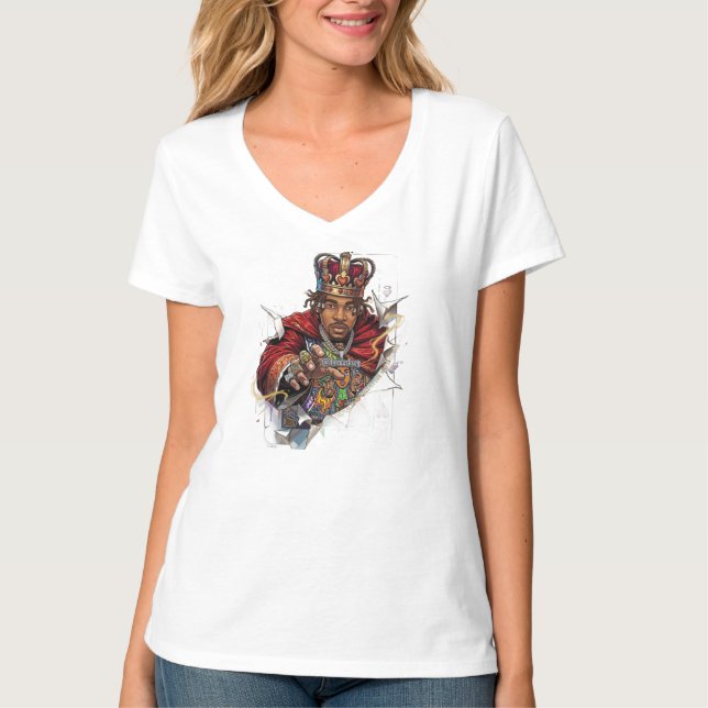 ADOM Premium Royal Graphic Women's Long Sleeve Tee (Front)