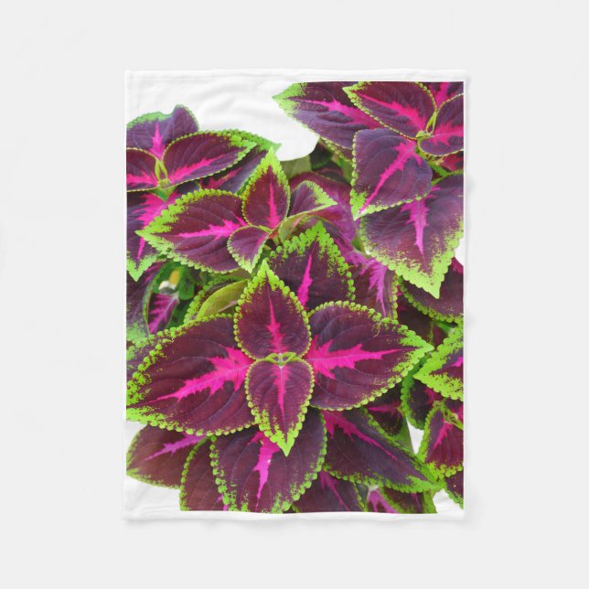 ADOM Purple Coleus Leaves Blanket (Front)