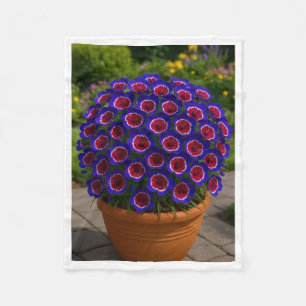ADOM Purple Floral Pot Blanket