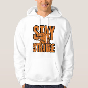 ADOM Stay Strange Retro Frog Art Hoodie
