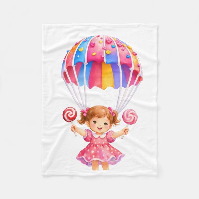 ADOM Sweet Candy Hot Air Balloon Blanket (Front)