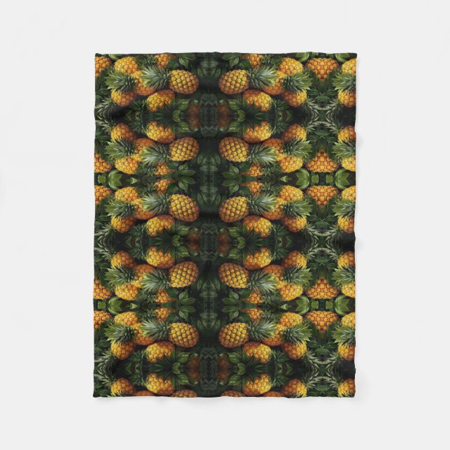 ADOM Tropical Pineapple Pattern Blanket (Front)