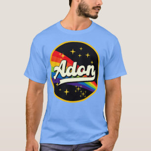 Adon Rainbow In Space Vintage Style T-Shirt