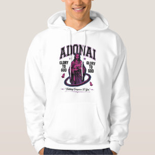 Adonai Glory to God Vintage Christian Vector Desig Hoodie