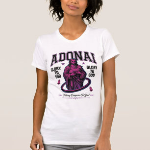 Adonai Glory to God Vintage Christian Vector Desig T-Shirt