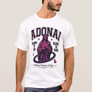 Adonai Glory to God Vintage Christian Vector Desig T-Shirt