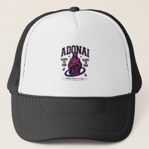 Adonai Glory to God Vintage Christian Vector Desig Trucker Hat