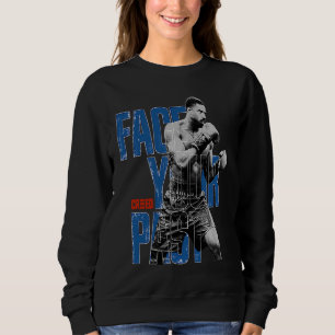 Adonis Creed Face Your Past blue typography Sweatshirt