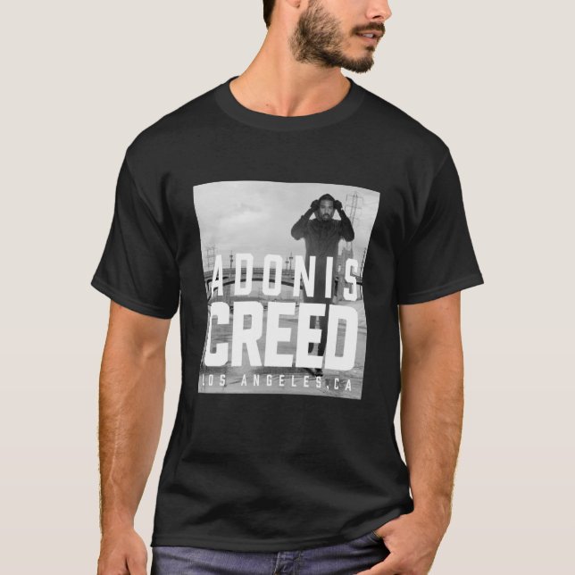 Adonis Creed LA black and white photography T-Shirt (Front)