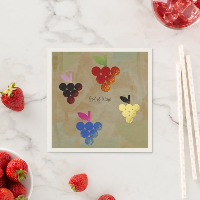 Adonis God of Wine Napkin (Insitu)