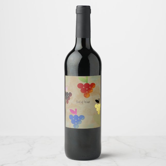 Adonis God of Wine Wine Label (Front)