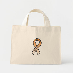 Adopt a Beagle Orange Awareness Ribbon Mini Tote Bag
