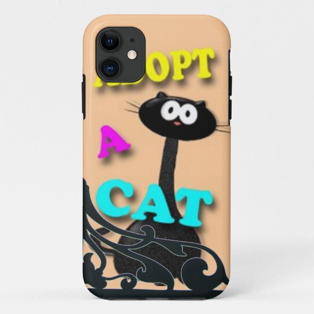 Adopt a Cat Case-Mate iPhone Case (Back)