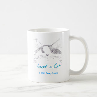 Adopt a Cat Coffee Mug