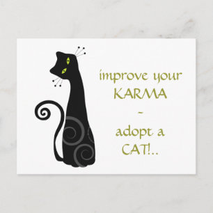 Adopt a Cat Postcard