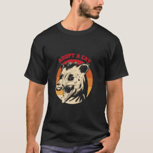 Adopt a Cat Skunk Live Possum for Men Racoon Garb T-Shirt