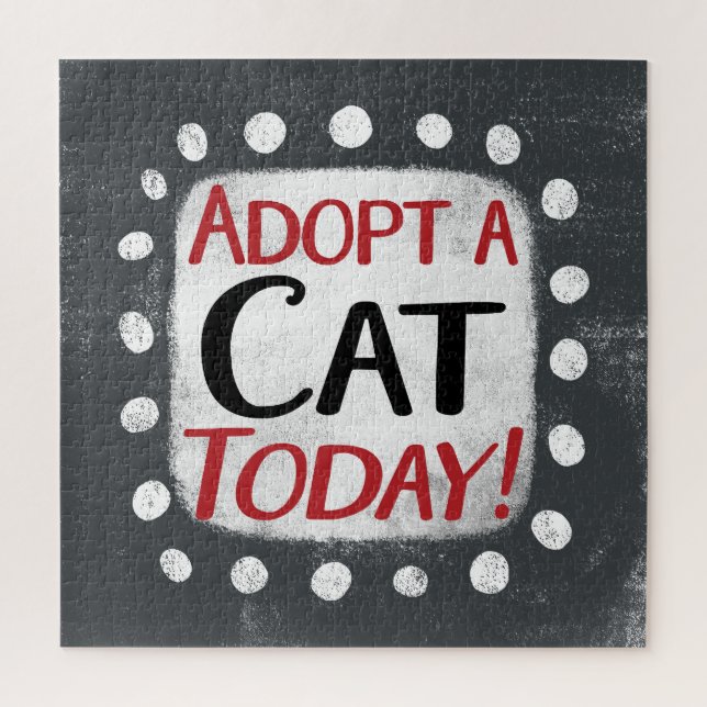 Adopt A Cat Today Jigsaw Puzzle (Vertical)