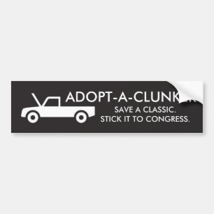 ADOPT-A-CLUNKER BUMPER STICKER