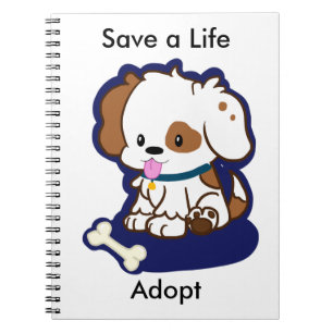 Adopt a Dog Spiral Notebook