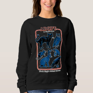 Adopt A Familiar Creepy Animal Haloween Costume Sweatshirt