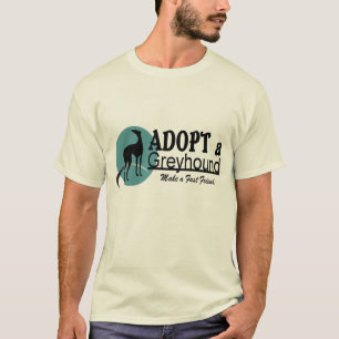 Adopt a Greyhound Dog Logo T-Shirt