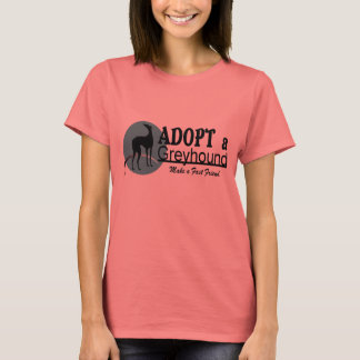 Adopt a Greyhound Dog Logo T-Shirt