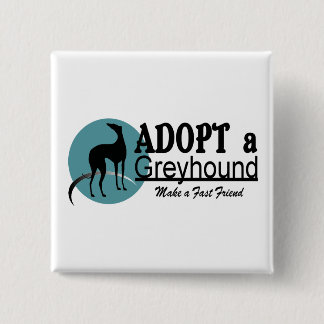 Adopt a Greyhound Logo 15 Cm Square Badge