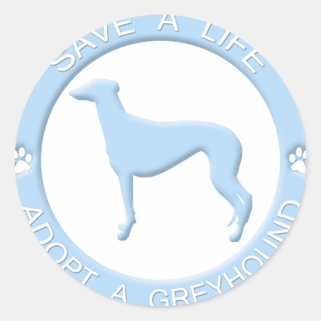 Adopt a Greyhound Stickers (Front)