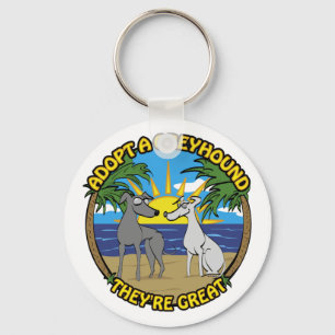 ADOPT A GREYHOUND THEY'RE GREAT KEY RING