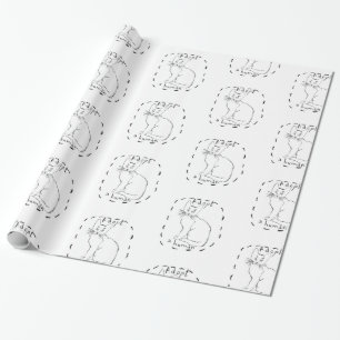 Adopt a human wrapping paper