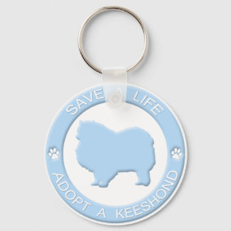 Adopt a Keeshond Keychain