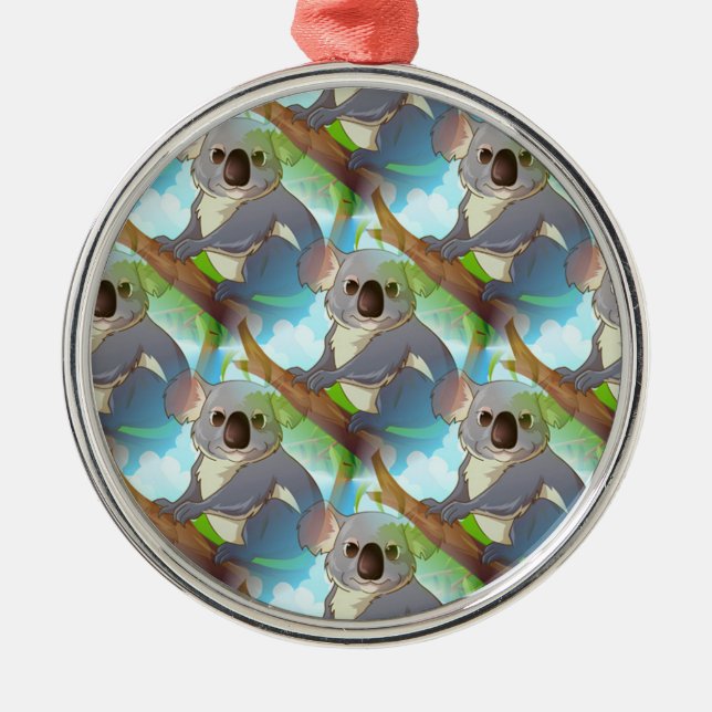 Adopt A Koala! Metal Tree Decoration (Front)
