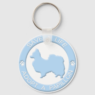 Adopt a Papillon Keychain