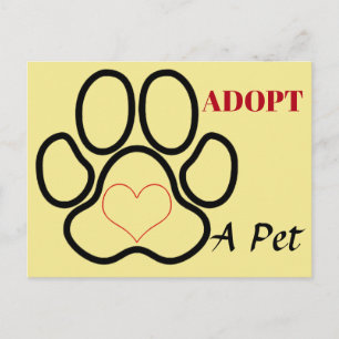 Adopt A Pet Postcard