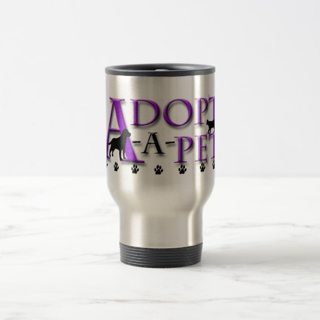 Adopt-A-Pet Travel Mug (Center)