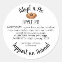 Adopt a Pie Animal Rescue Bakery Ingredients