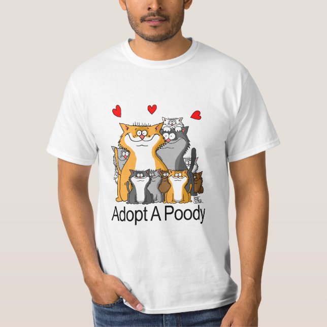 Adopt A Poody T-Shirt (Front)