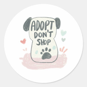 Adopt a Shelter Pet Day   Rescue Awareness Sticker
