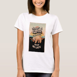 Adopt a Sloth and You'll never be late T-Shirt